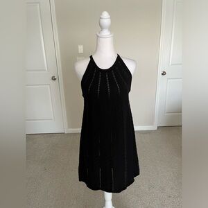NWT Joie Black Sleeveless Halter Dress Size Medium